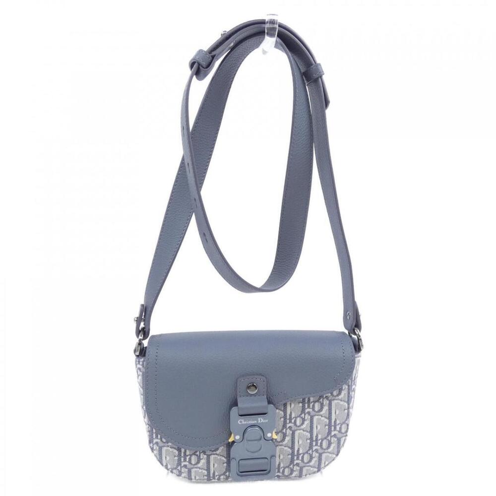 Christian Dior Saddle Messenger Bag blue Dior Oblique jacquard